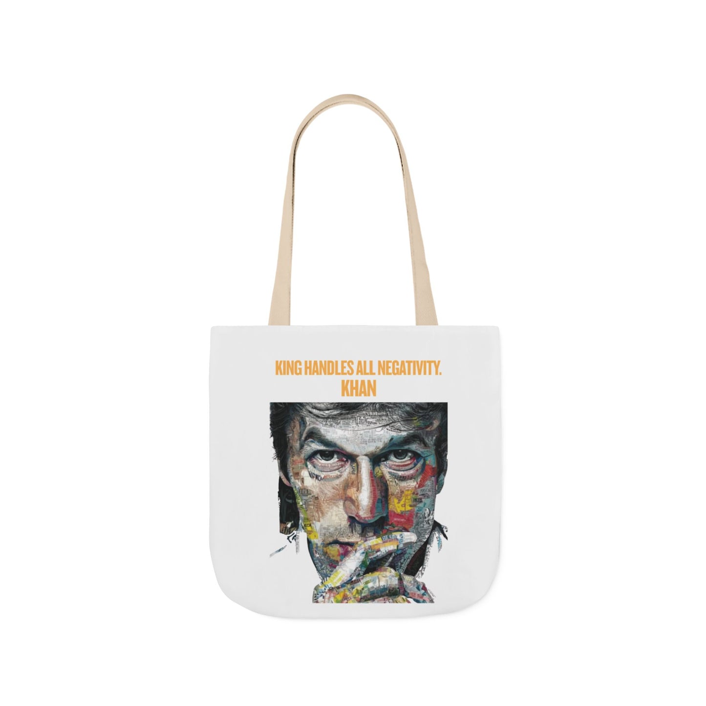 Personalized Initial Quote Khan Canvas Tote Custom Name