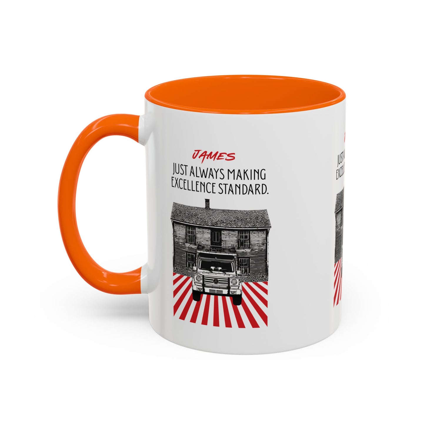 Personalized Vintage Car Accent Coffee Mug