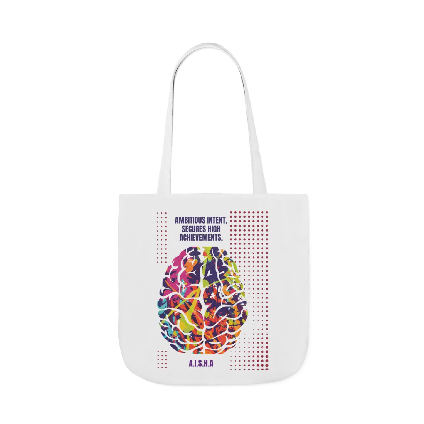 Personalized Initial Quote Brain Canvas Tote Custom Name