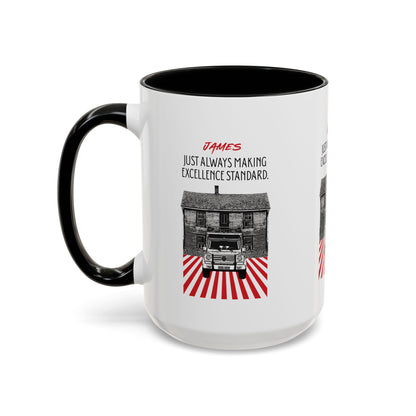 Personalized Vintage Car Accent Coffee Mug