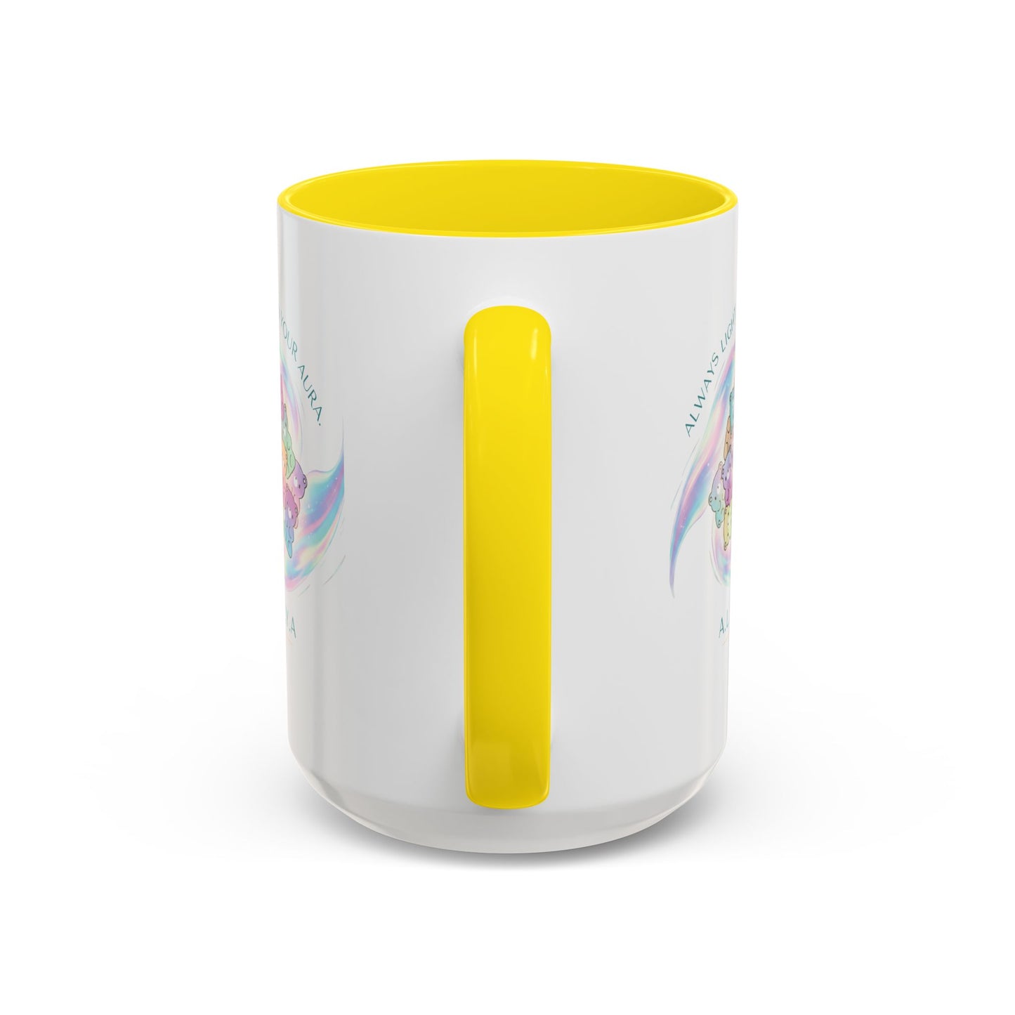 Personalized Initial Cloud Collage Accent Coffee Mug