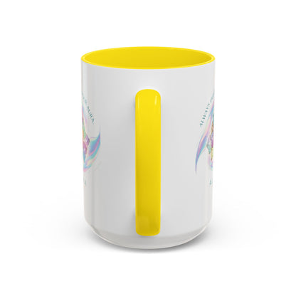 Personalized Initial Cloud Collage Accent Coffee Mug