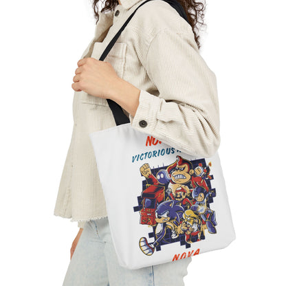 Personalized Initial Quote Cartoon Canvas Tote Custom Name