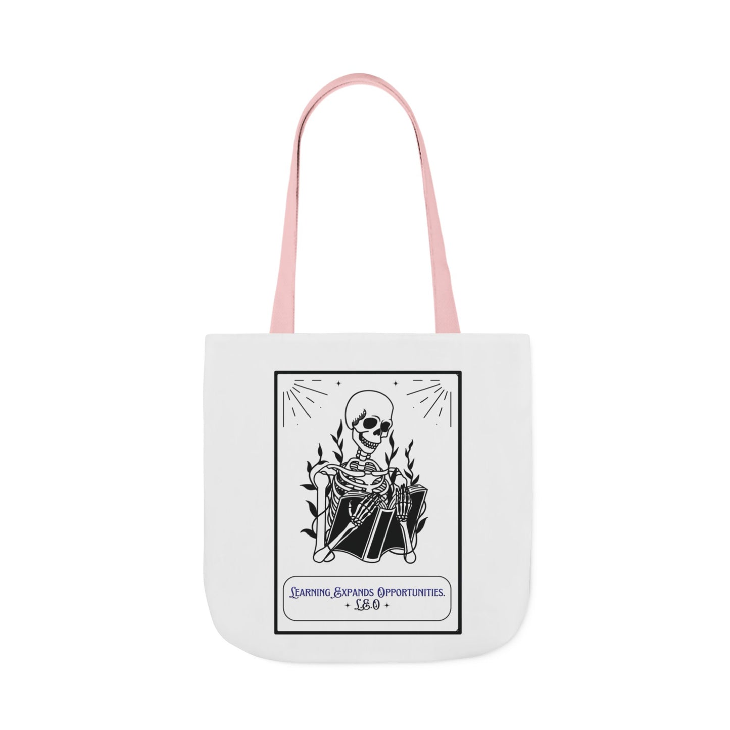 Personalized Initial Quote Skeleton Canvas Tote Custom Name