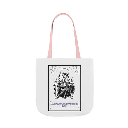 Personalized Initial Quote Skeleton Canvas Tote Custom Name