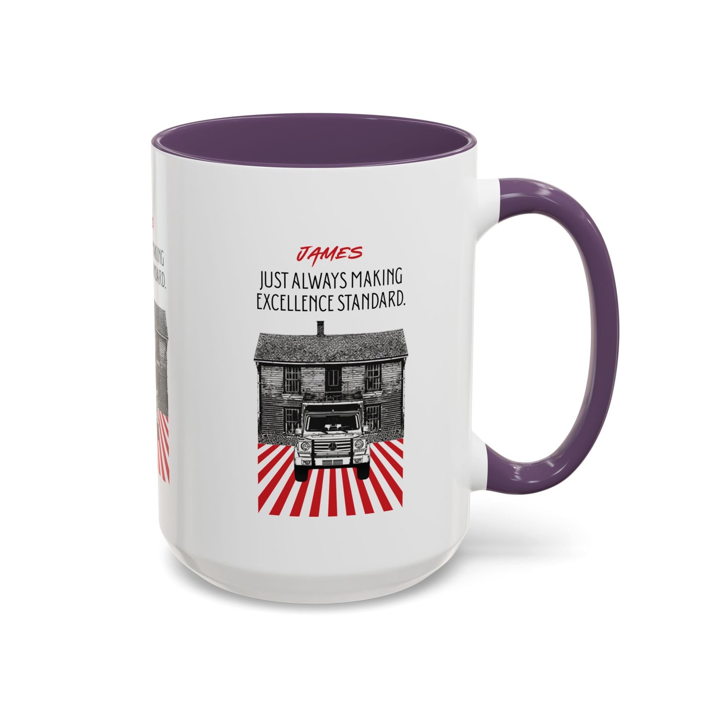 Personalized Vintage Car Accent Coffee Mug