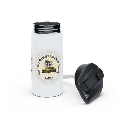 Personalized Initial Quote Horse Car Stainless Steel Water Bottle