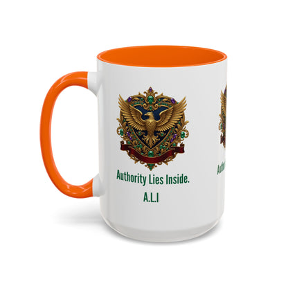 Personalized Initial Eagle Accent Coffee Mug