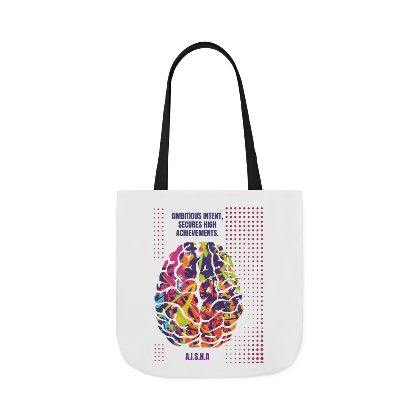 Personalized Initial Quote Brain Canvas Tote Custom Name