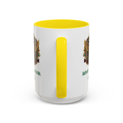 Personalized Initial Eagle Accent Coffee Mug