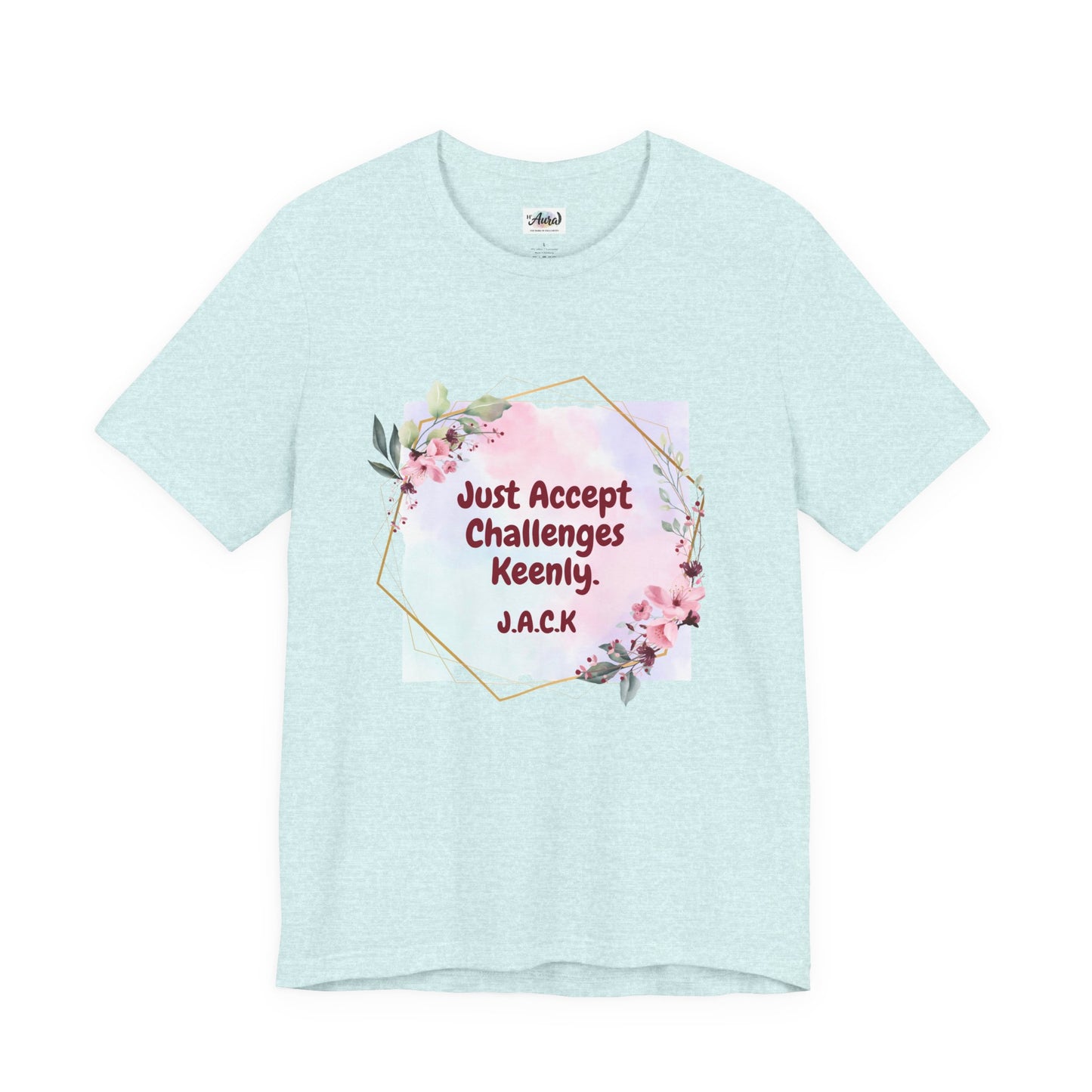Personalized Floral Frame Graphic Shirt