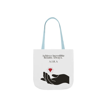 Personalized Initial Quote Gem Hand Canvas Tote Custom Name