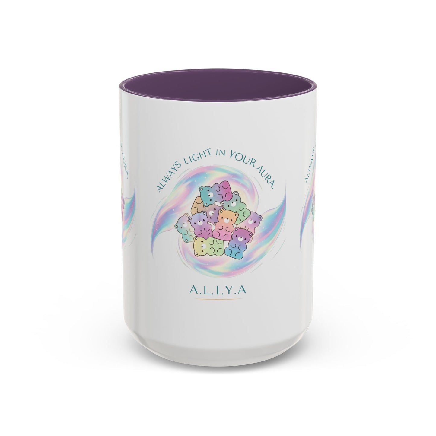 Personalized Initial Cloud Collage Accent Coffee Mug