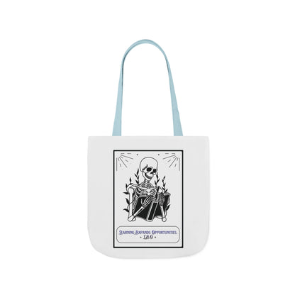 Personalized Initial Quote Skeleton Canvas Tote Custom Name