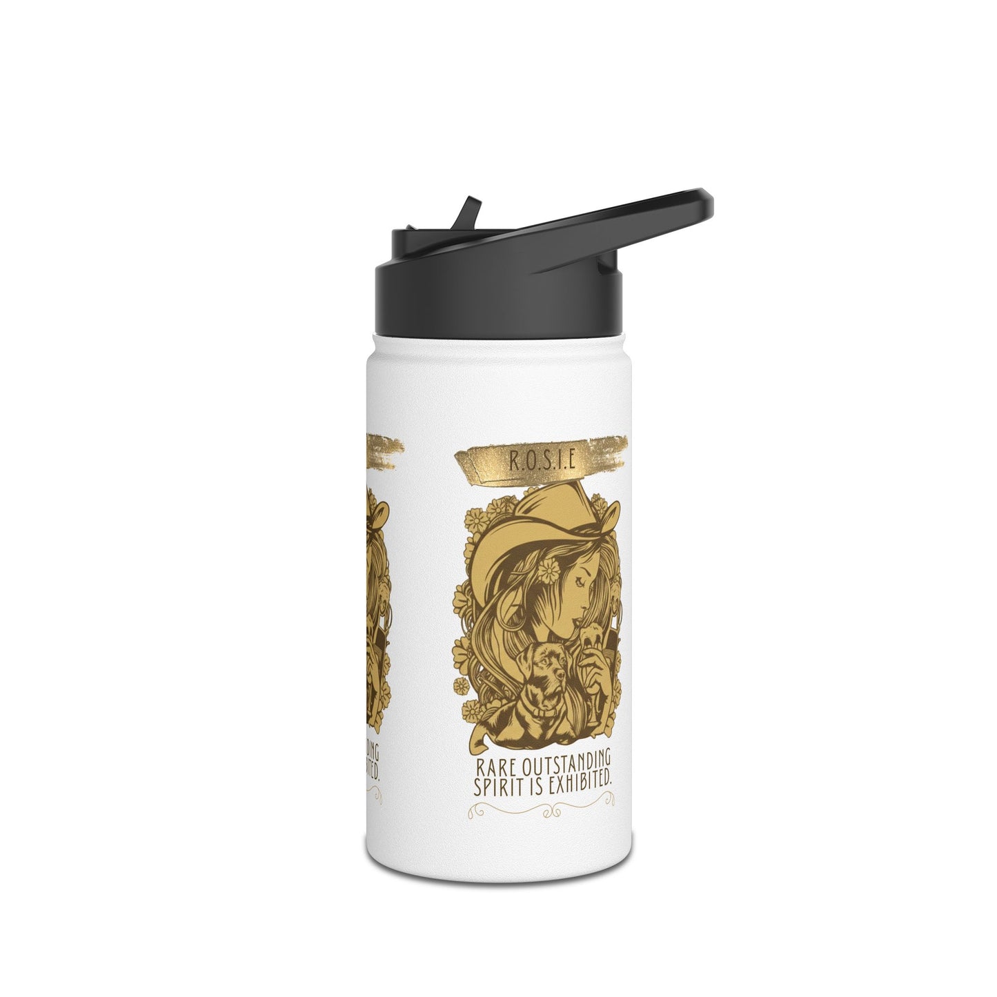 Personalized Initial Quote Golden Girl Stainless Steel Water Bottle
