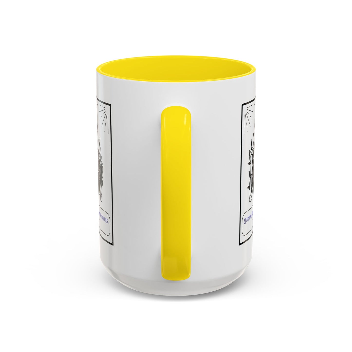Personalized Initial Skeleton Accent Coffee Mug