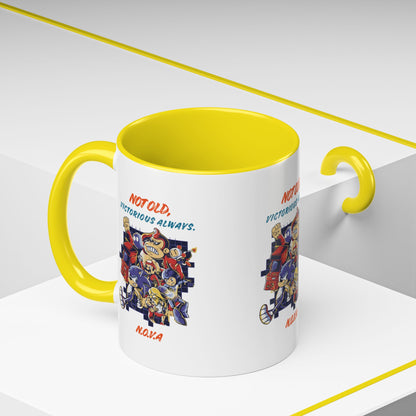 Personalized Victory Cartoon Accent Coffee Mug