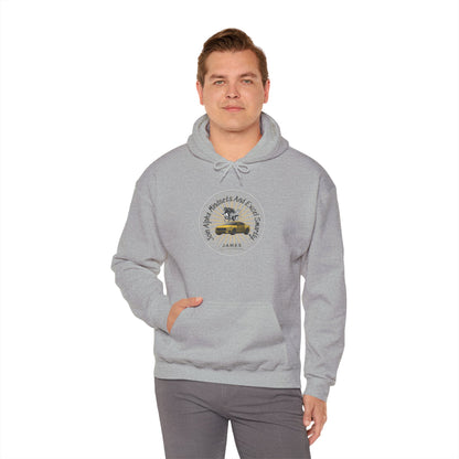 Personalized Car with Horse Hooded Sweatshirt