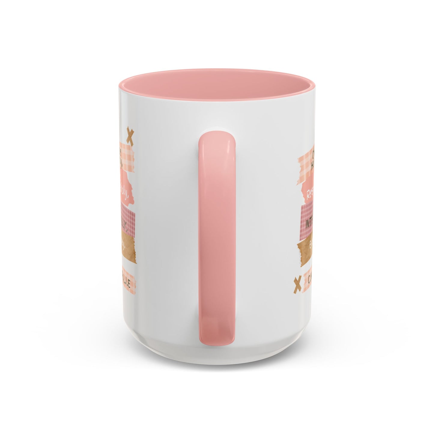 Personalized Message Pieces Accent Coffee Mug