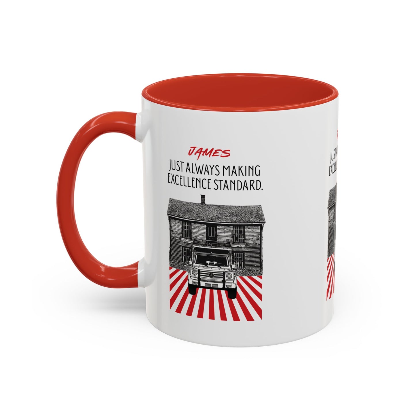 Personalized Vintage Car Accent Coffee Mug