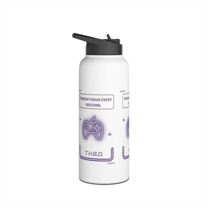 Personalized Initial Quote Controller Stainless Steel Water Bottle