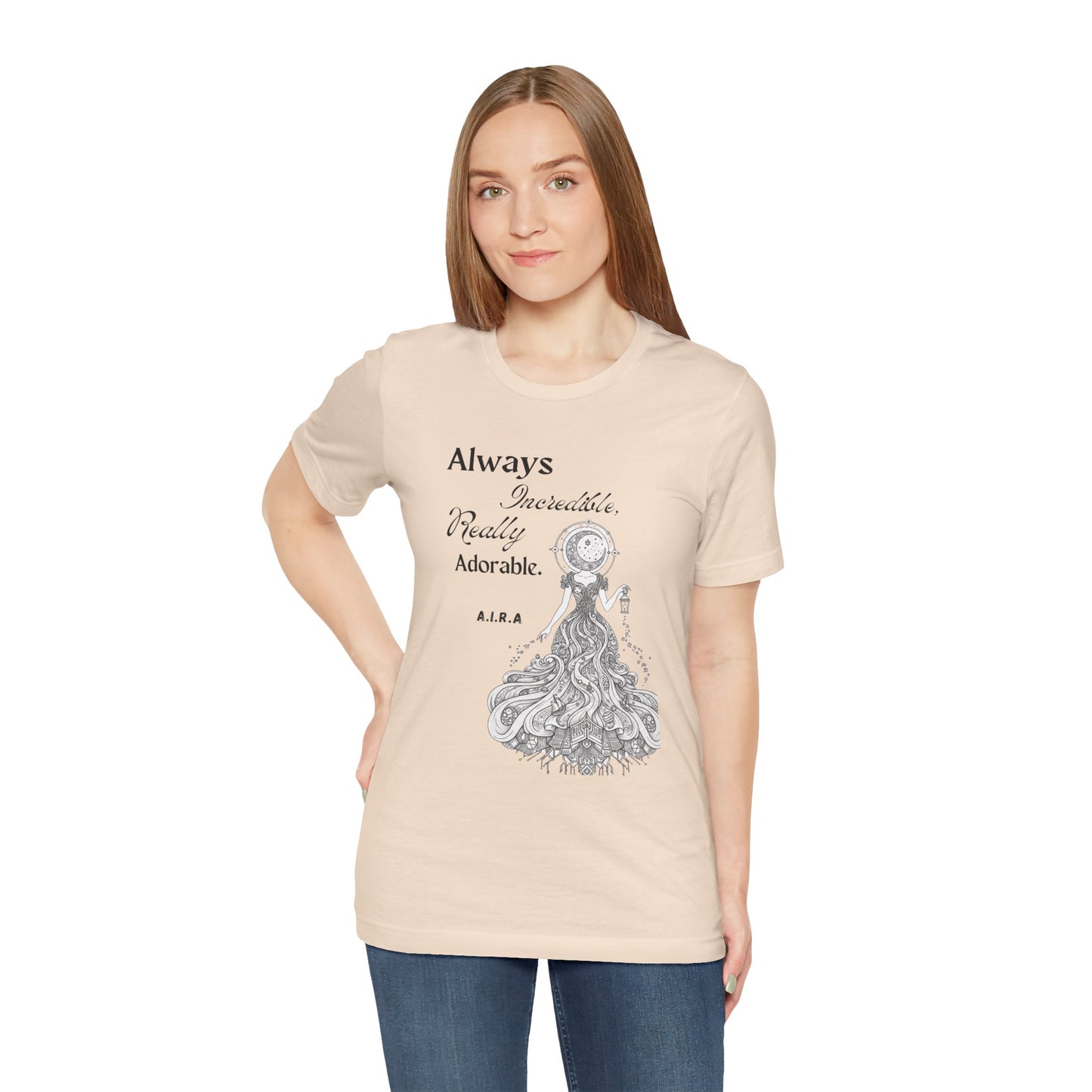 Personalized Cute Illustration black and white Graphic Tee