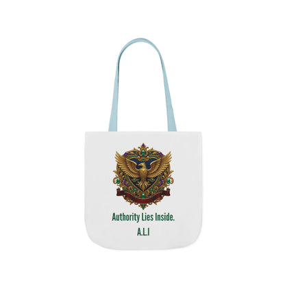 Personalized Initial Quote Eagle Wings Canvas Tote Custom Name