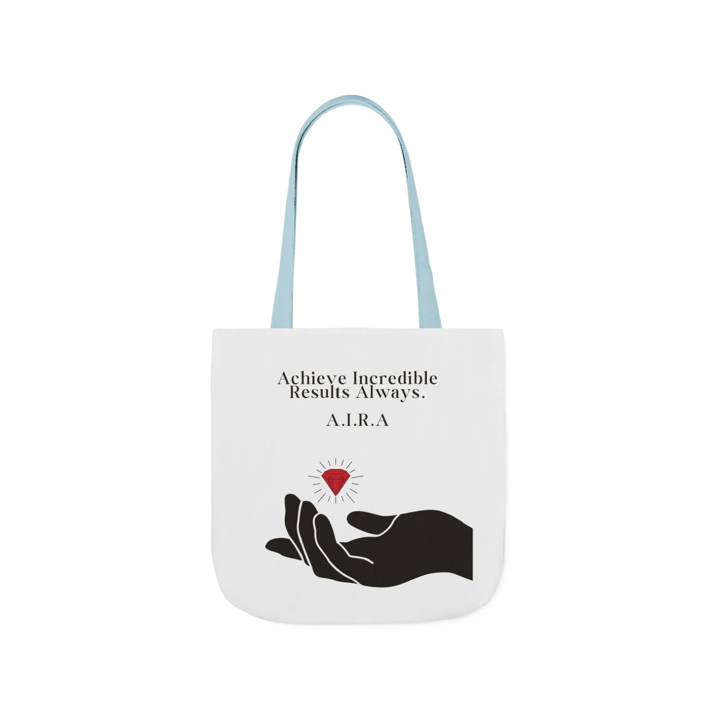 Personalized Initial Quote Gem Hand Canvas Tote Custom Name