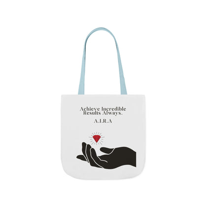 Personalized Initial Quote Gem Hand Canvas Tote Custom Name