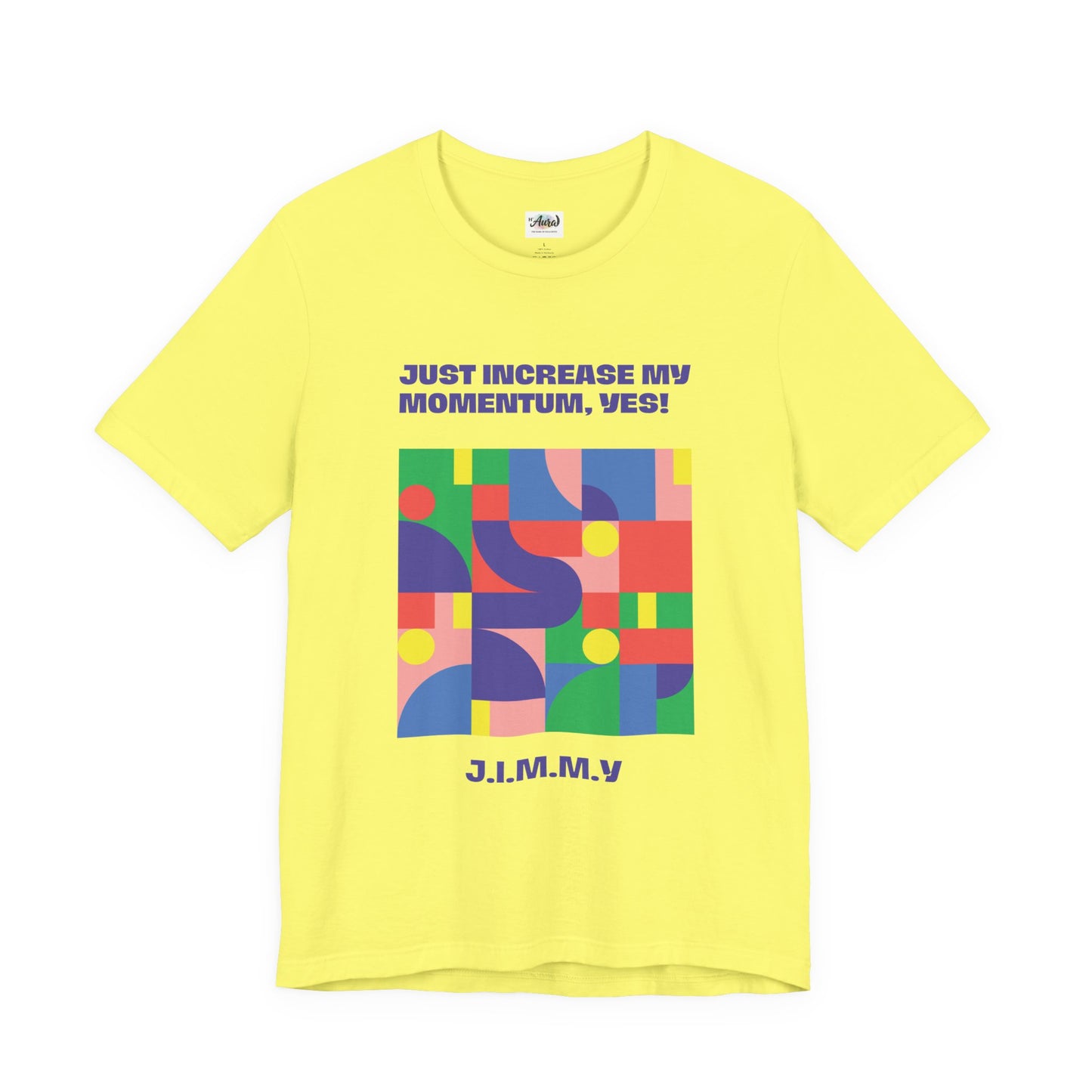 Personalized Momentum Graphic Colorful Geometric Design Tee