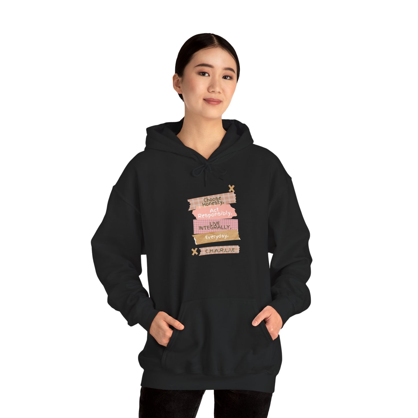 Personalized Column Writing Hooded Sweatshirt