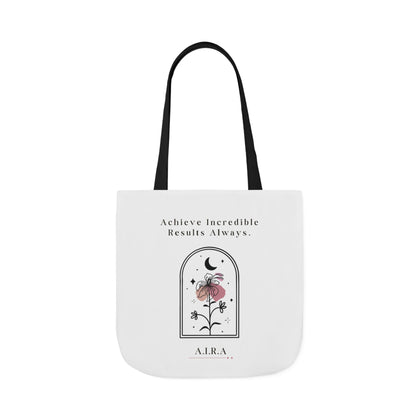 Personalized Initial Quote Floral Moon Canvas Tote Custom Name