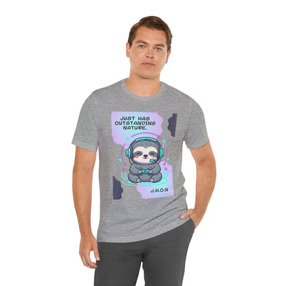 Personalized Sloth Gamer Tee