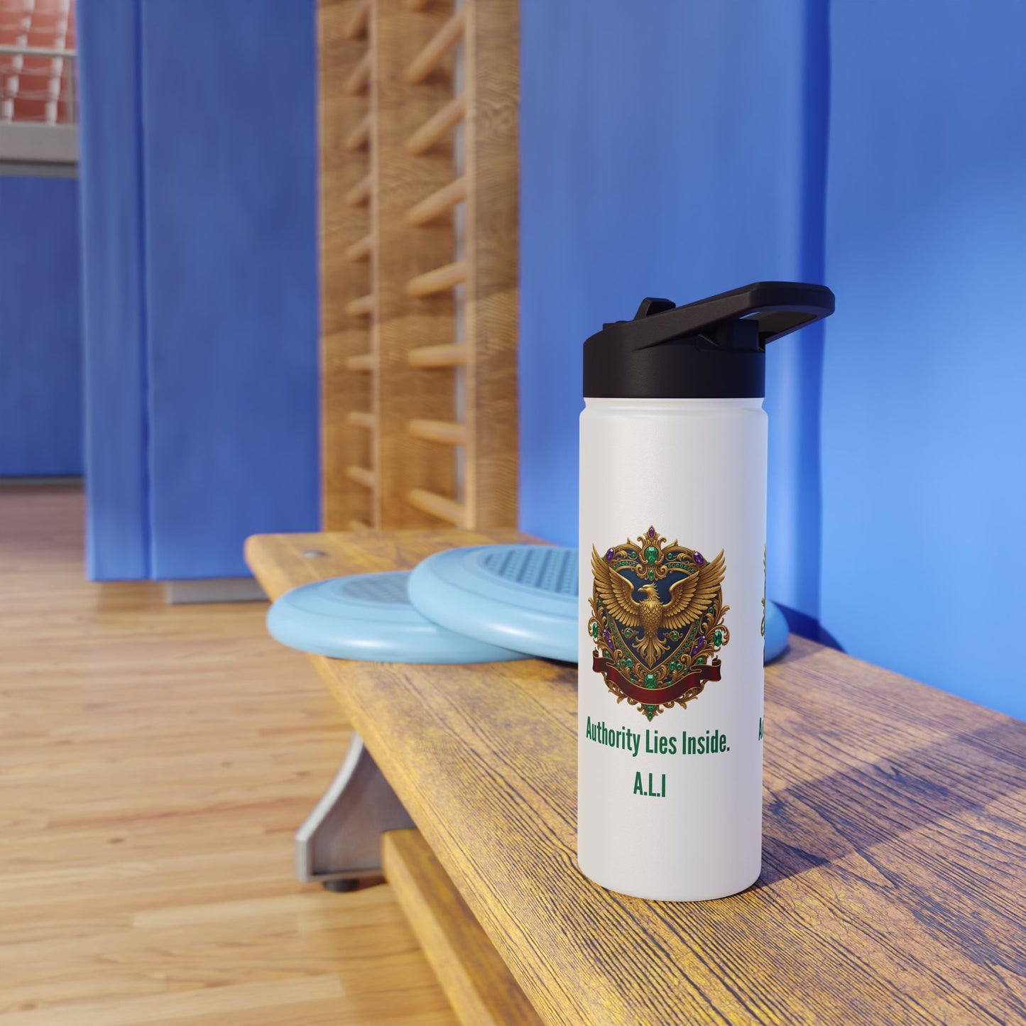 Personalized Initial Quote Eagle Stainless Steel Water Bottle