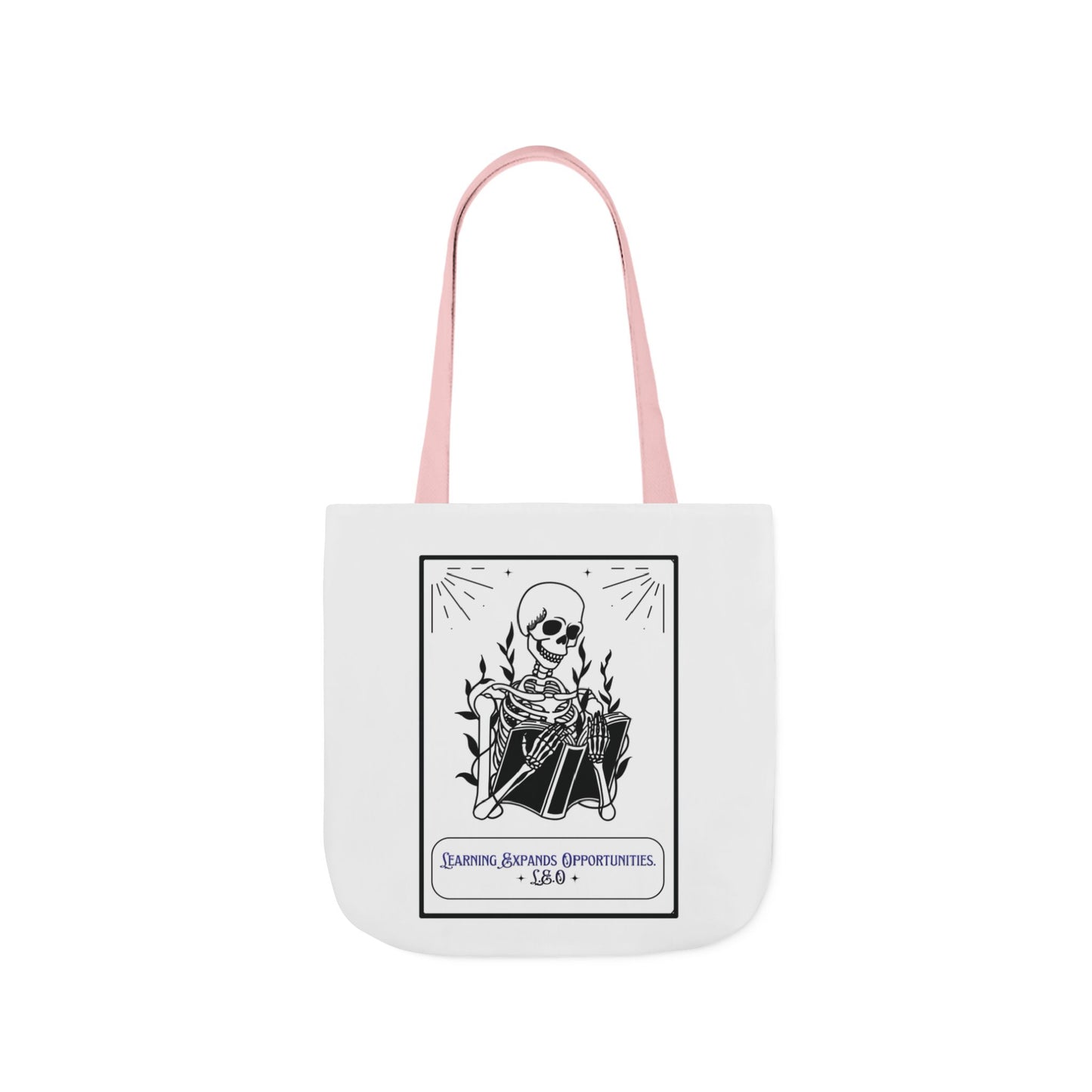 Personalized Initial Quote Skeleton Canvas Tote Custom Name