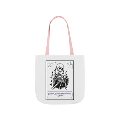 Personalized Initial Quote Skeleton Canvas Tote Custom Name