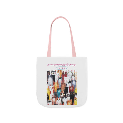 Personalized Initial Quote Cat Collage Canvas Tote Custom Name