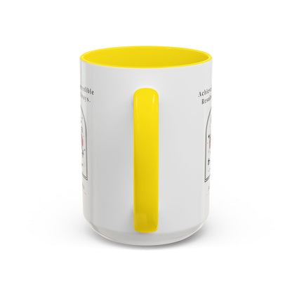 Personalized Initial Floral Moon Accent Coffee Mug