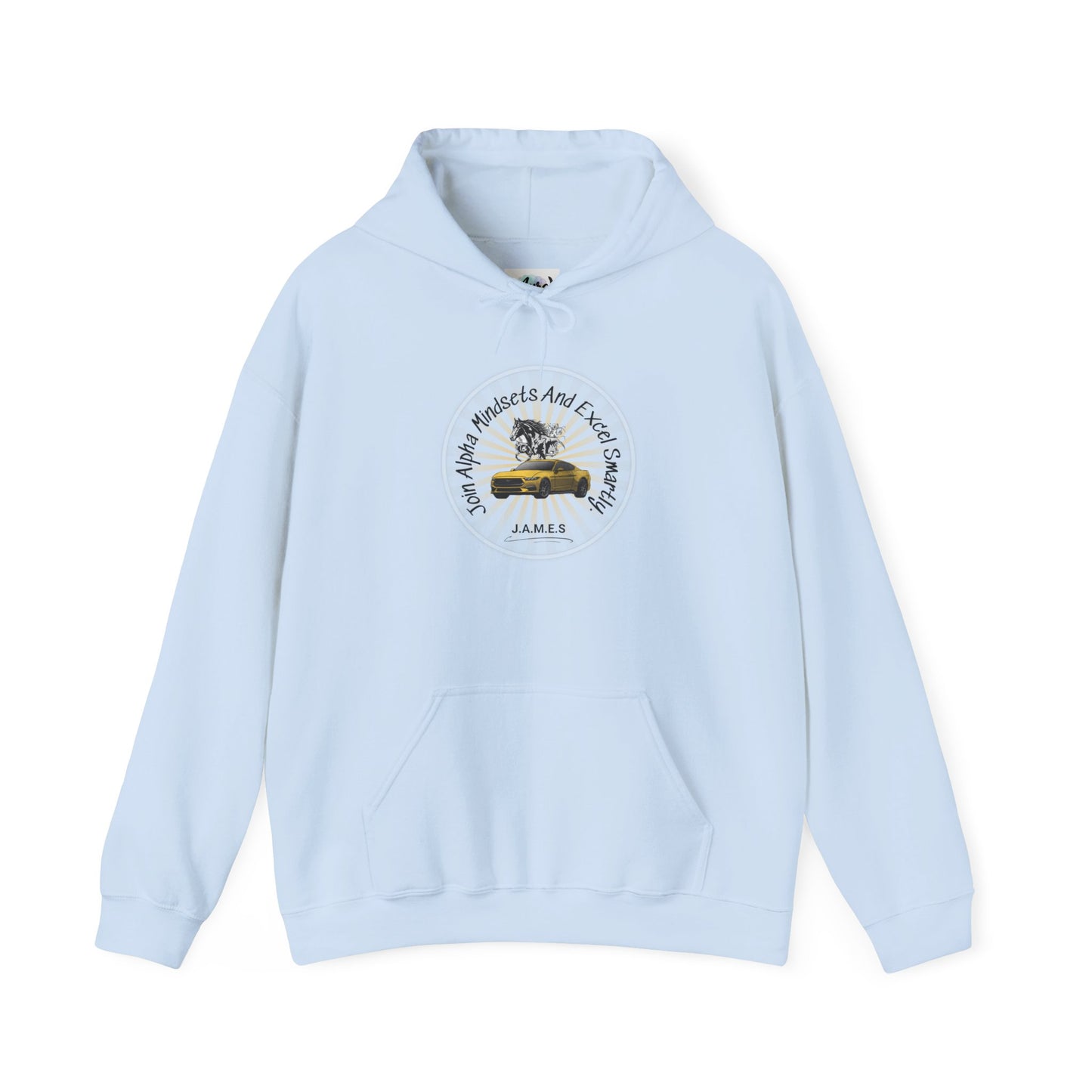 Personalized Car with Horse Hooded Sweatshirt