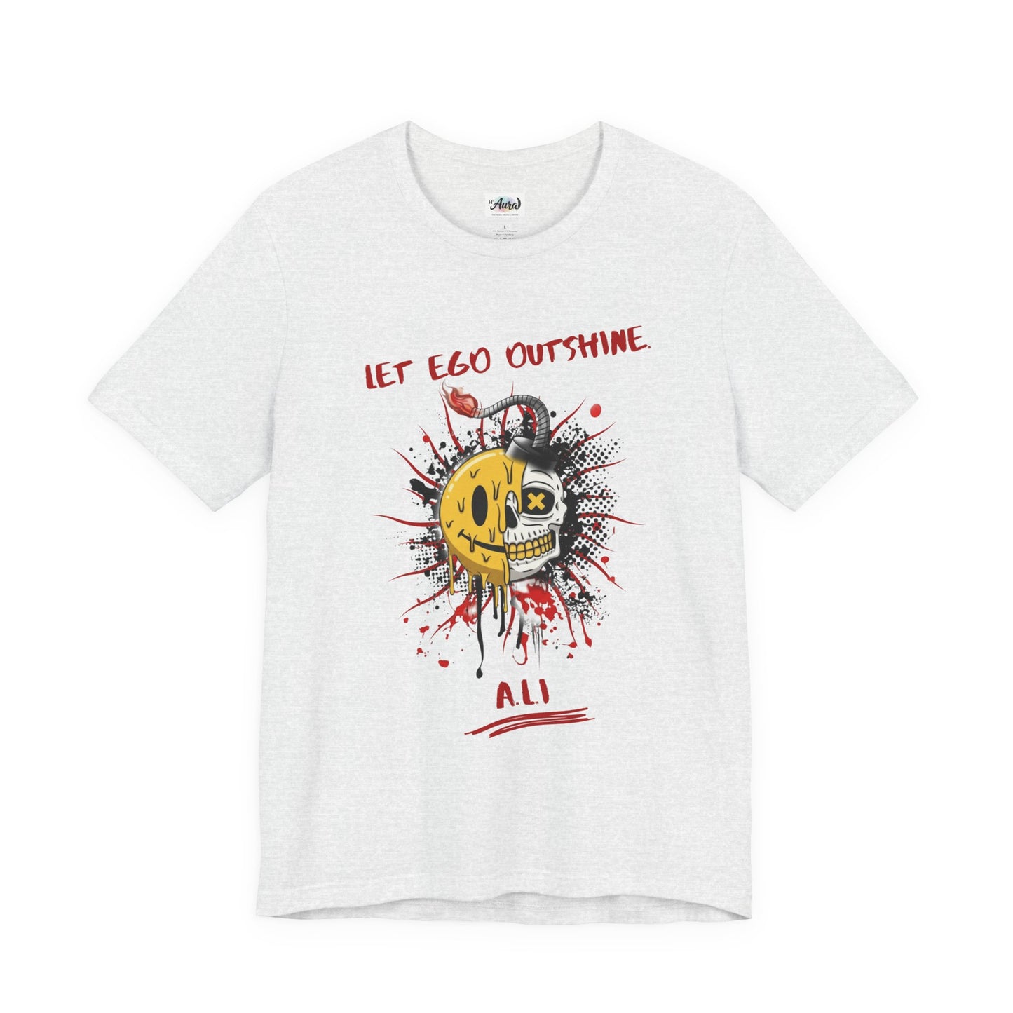 Personalized Split Smile Skull Design Tee