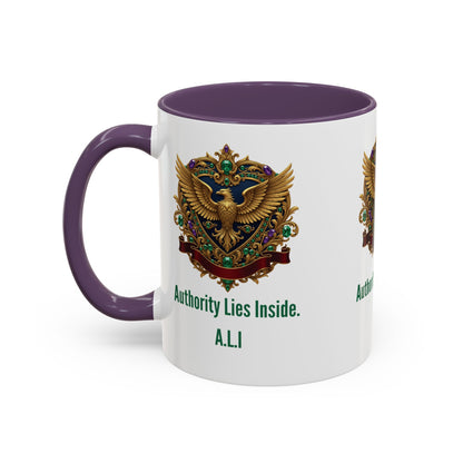 Personalized Initial Eagle Accent Coffee Mug