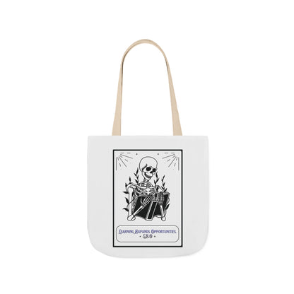 Personalized Initial Quote Skeleton Canvas Tote Custom Name