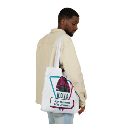 Personalized Initial Quote Building View Canvas Tote Custom Name