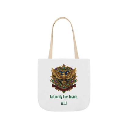 Personalized Initial Quote Eagle Wings Canvas Tote Custom Name