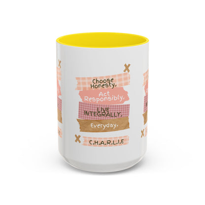 Personalized Message Pieces Accent Coffee Mug