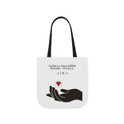 Personalized Initial Quote Gem Hand Canvas Tote Custom Name