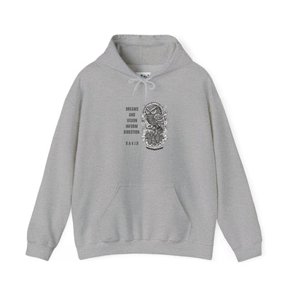 Personalized Owl Vision Graphic Hooded Sweatshirt