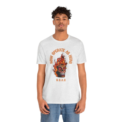 Personalized Fiery Skull Graphic Tee