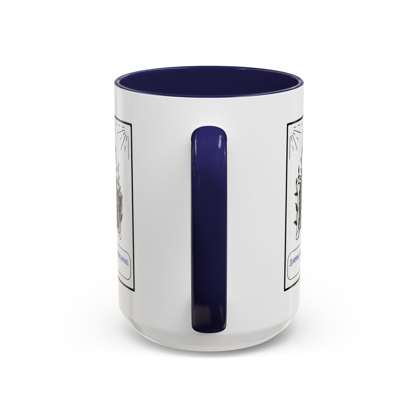 Personalized Initial Skeleton Accent Coffee Mug