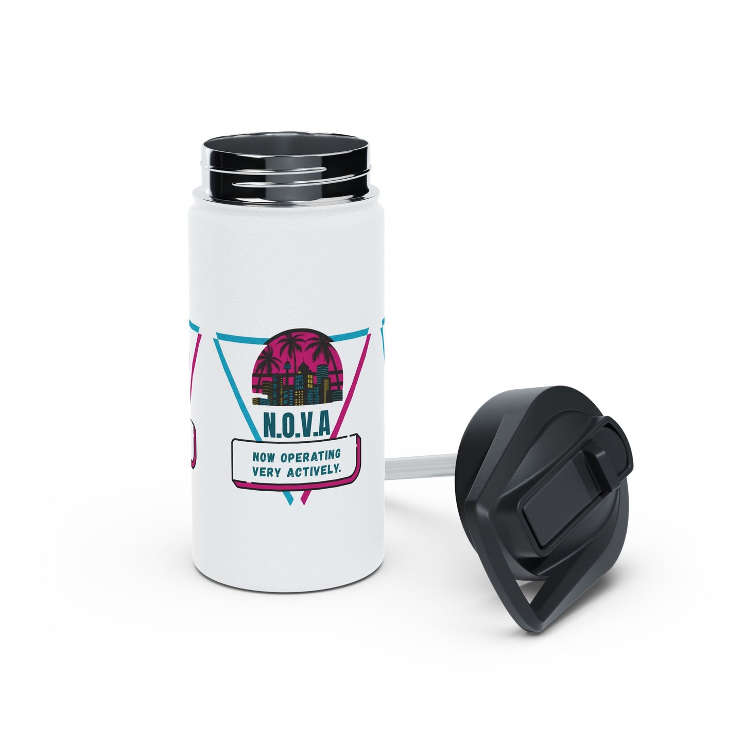 Personalized Initial Quote Building Stainless Steel Water Bottle